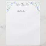 KRW Lovely Blue Floral Large Flyer Template
