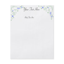 KRW Lovely Blue Floral Small Flyer Template