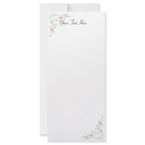 KRW Lovely Pink Floral Custom Rack Cards
