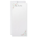 KRW Lovely Pink Floral Custom Rack Cards rack cards