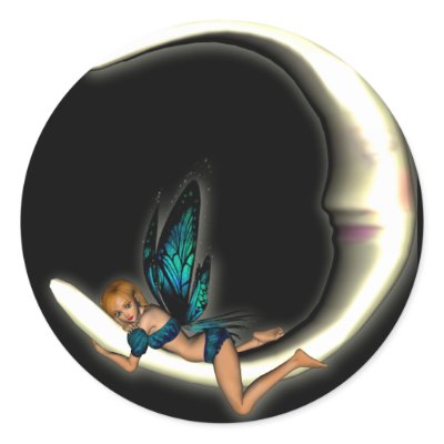 KRW Luna Round Sticker by KRWDesigns
