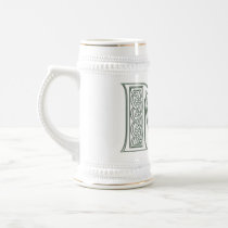 KRW - M - Celtic Monogrammed Stein mugs by KRWNameGame KRW - M - Celtic Monogrammed Stein mugs