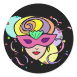 KRW Mardi Gras Festival Mask Stickers