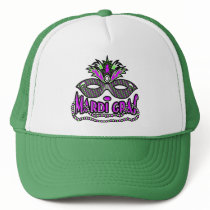 KRW Mardi Gras Mask and Beads hats