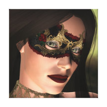 KRW Masquerade Fantasy Art Canvas Canvas Print