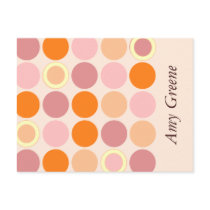 KRW Modern Spots Bat Mitzvah Response Card postcards