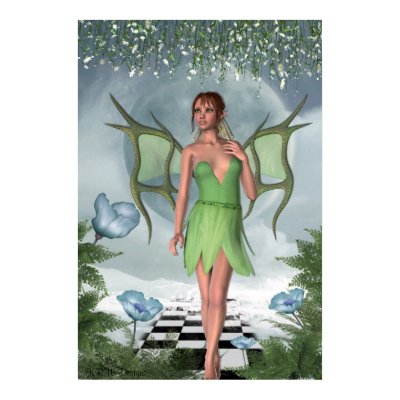 KRW Moonlit Dreams Fairy Fantasy Art Print by KRWDesigns