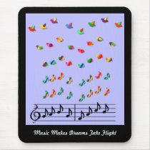 KRW Music Makes Dreams Take Flight mousepads