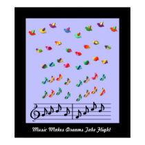 KRW Music Makes Dreams Take Flight posters