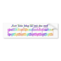 KRW Music touches feelings Bumper Stickers