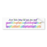 KRW Music touches feelings Bumper Stickers