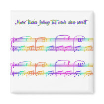 KRW Music Touches Feelings magnets by KRWDesigns KRW Music Touches Feelings magnets