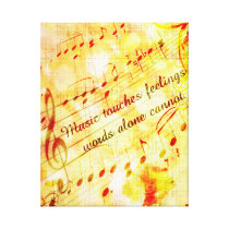 KRW Music Touches Feelings Parchment Canvas Art canvas prints