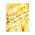 KRW Music Touches Feelings Parchment Canvas Art Canvas Print