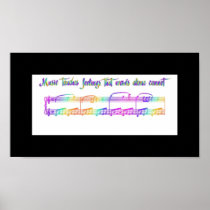KRW Music touches feelings Rainbow posters