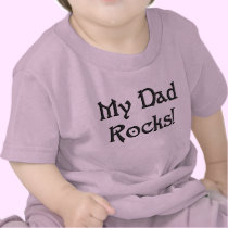 KRW My Dad Rocks Cute Baby Humor t-shirts