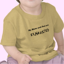 KRW My Mom and Dad are Exhausted Cute Kid's t-shirts