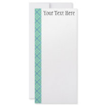 KRW Ocean Plaid Custom Rack Card