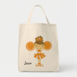 KRW Orange Cheerleader Custom Party Tote Bag
