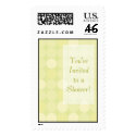 KRW Pale Green Dots Shower Stamp