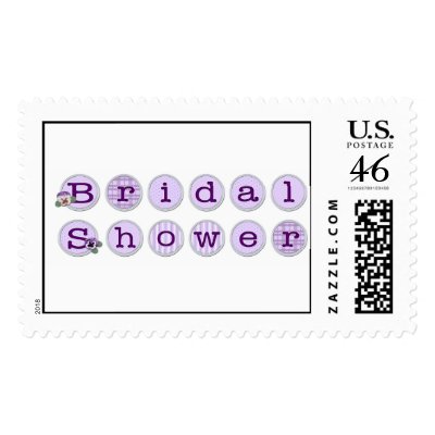 KRW Pansy Bridal Shower Stamp