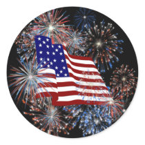 KRW Patriotic American Flag and Fireworks stickers by krwamericanpride KRW Patriotic American Flag and Fireworks stickers