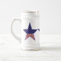 KRW Patriotic Flag Star Coffee Mugs