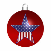 KRW Patriotic Holiday Sculpture Ornament photo sculptures by KRWDesigns KRW Patriotic Holiday Sculpture Ornament photo sculptures