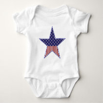 KRW Patriotic Star Flag Infant Shirt by KRWDesigns KRW Patriotic Star Flag Infant Shirt