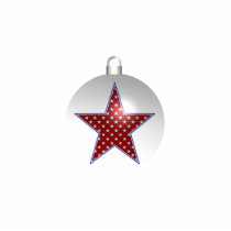 KRW Patriotic Star Holiday Ornament photo sculptures