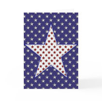 KRW Patriotic Stars Note Card cards