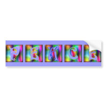 KRW Peace - Purple BG bumper stickers by KRWDesigns KRW Peace - Purple BG bumper stickers