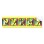 KRW Peace - Yellow BG Bumper Sticker