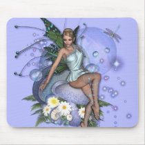 KRW Picking Daisies Faery mousepads