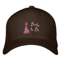 KRW Pink Bride to Be embroidered hats
