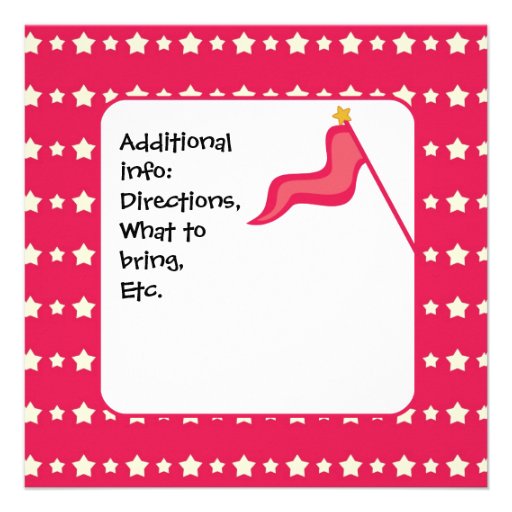 KRW Pink Cheerleader Birthday Party Invitation