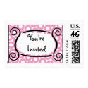 KRW Pink Circle Custom Wedding Stamp