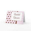KRW Pink Dots Custom Bridal Shower Invitation cards by KRWWedding KRW Pink Dots Custom Bridal Shower Invitation cards