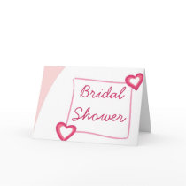 KRW Pink Heart Custom Bridal Shower Invitation cards by KRWWedding KRW Pink Heart Custom Bridal Shower Invitation cards
