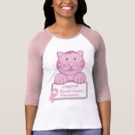 KRW Pink Ribbon Cat - Support t-shirts by KRWDesigns KRW Pink Ribbon Cat - Support t-shirts