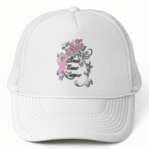 KRW Pink Ribbon Survivor hats by KRWDesigns KRW Pink Ribbon Survivor hats