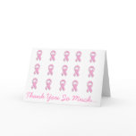 KRW Pink Ribbon - Thank You So Much Card