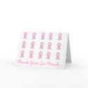 KRW Pink Ribbon - Thank You So Much cards