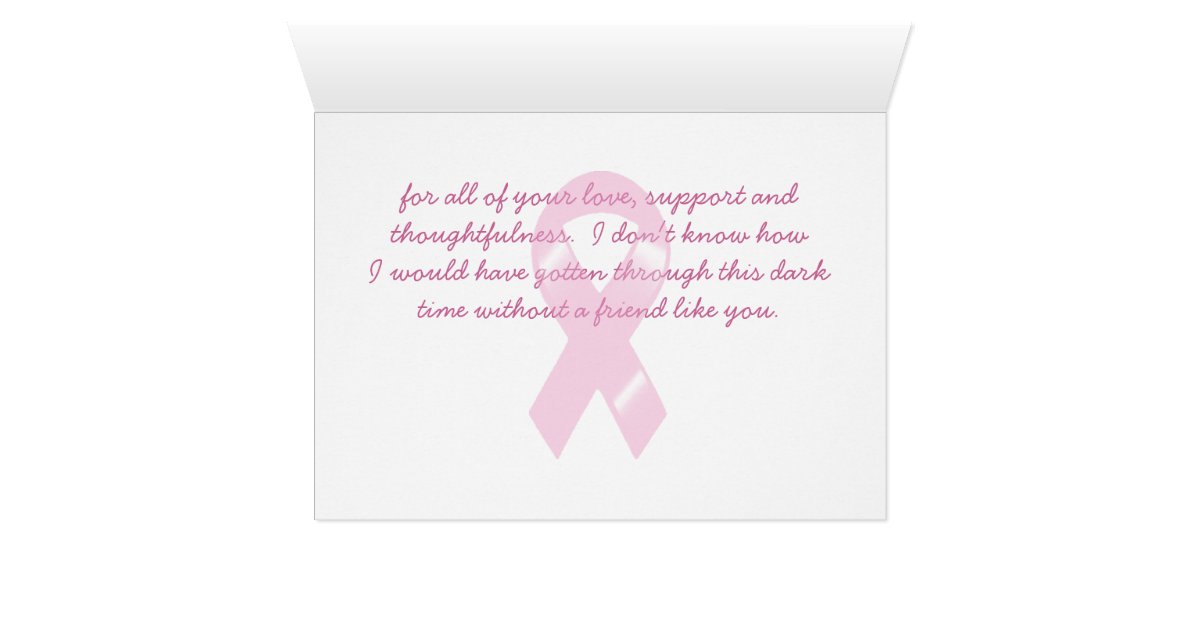 krw pink ribbon thank you so much card zazzle pink ribbon thank you notes