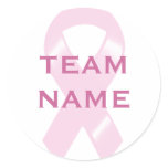 KRW Pink Ribbon Walk Custom Team Stickers