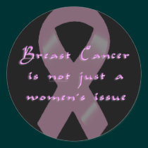 KRW Pink Ribbon Walk Men Black stickers by KRWDesigns KRW Pink Ribbon Walk Men Black stickers