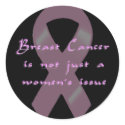 KRW Pink Ribbon Walk Men Black stickers by KRWDesigns KRW Pink Ribbon Walk Men Black stickers