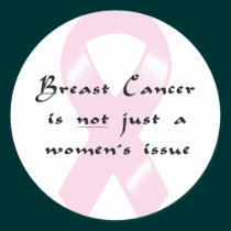 KRW Pink Ribbon Walk Men stickers by KRWDesigns KRW Pink Ribbon Walk Men stickers