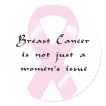 KRW Pink Ribbon Walk Men stickers by KRWDesigns KRW Pink Ribbon Walk Men stickers