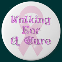 KRW Pink Ribbon Walking for a Cure buttons by KRWDesigns KRW Pink Ribbon Walking for a Cure buttons